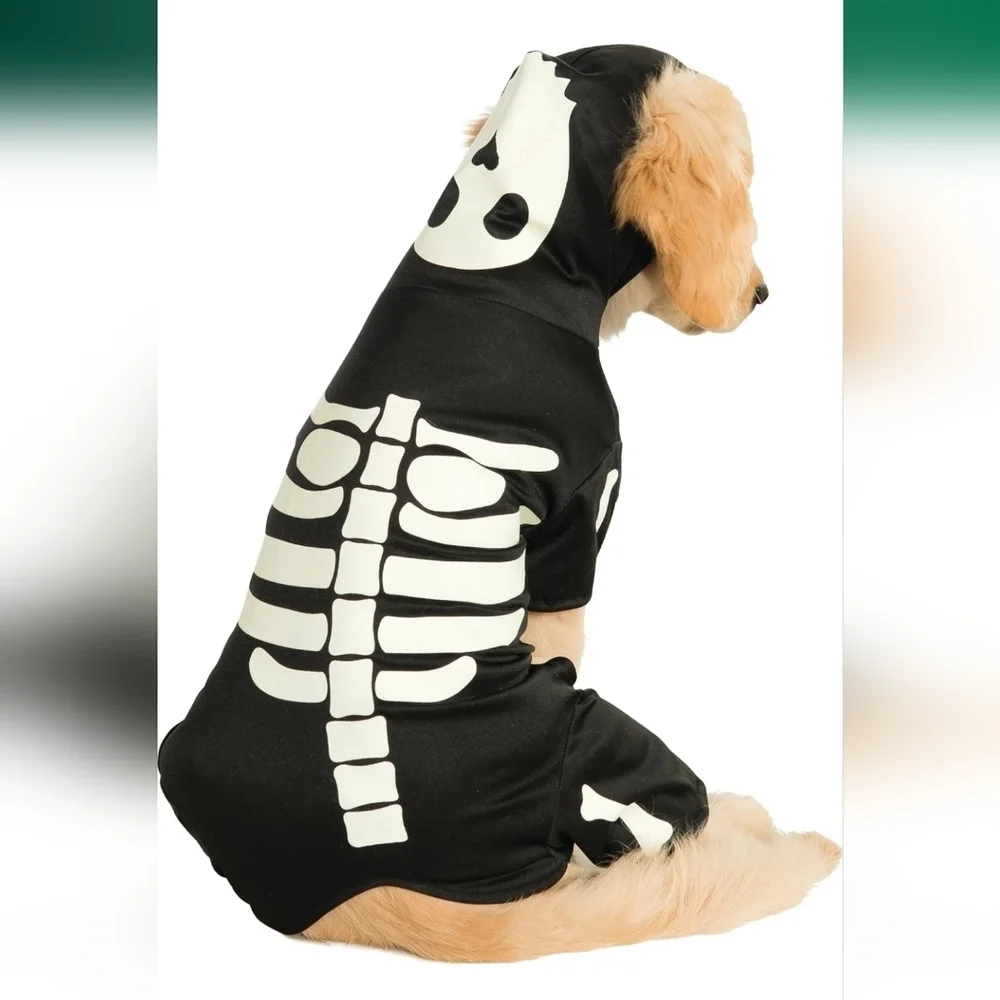 Skeleton Hoodie Pet Costume, Large